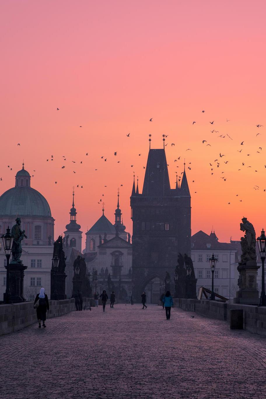 912x1367 Prague Charles Bridge Architecture Tower Castle Europe