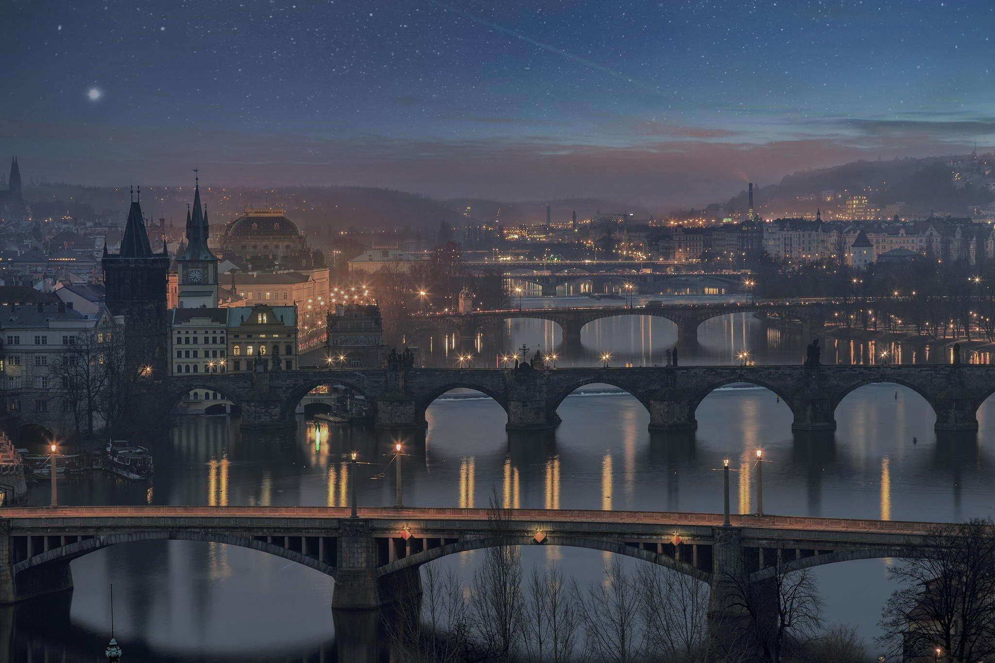 2048x1365 city, Prague, Czech Republic, Charles Bridge Wallpaper HD / Desktop and Mobile Background