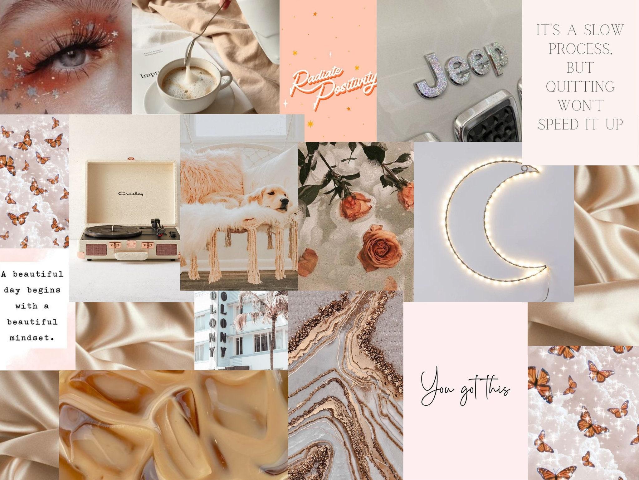 2048x1538 Aesthetic Neutral Pink Digital Wallpaper Collage IPad