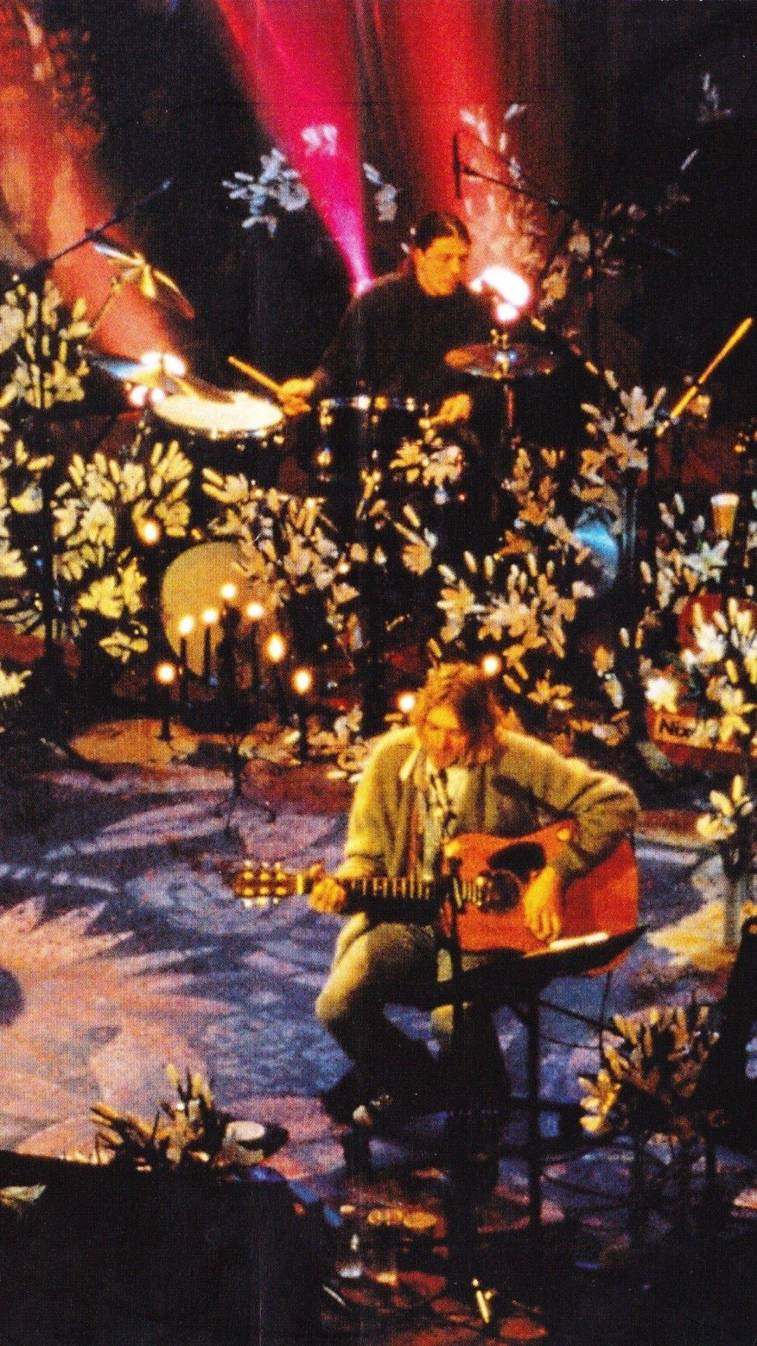 1080x1920 Nirvana Unplugged Wallpaper
