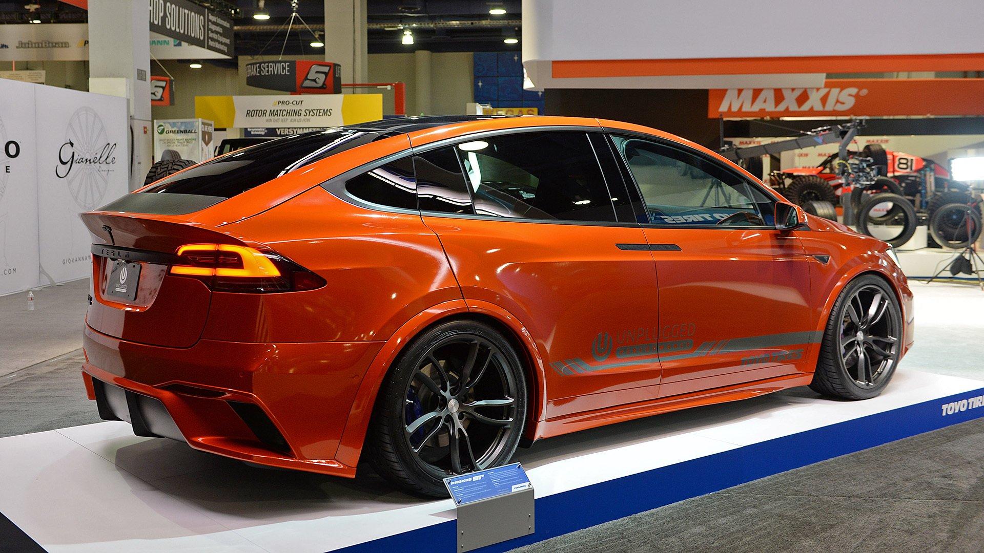 1920x1080 SEMA 2016 Tesla Model X Unplugged Performance Electric Toyo Tires Wallpaperx1080