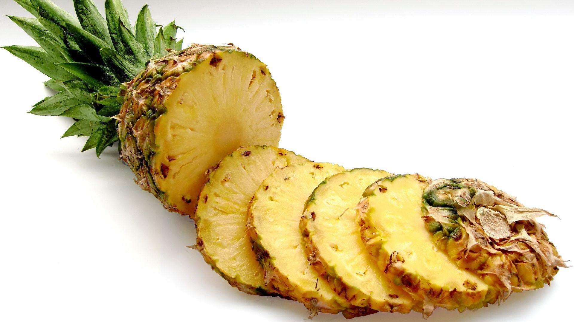 1920x1080 Pineapple Fruit Chopped HD HD Image Free Wallpaper