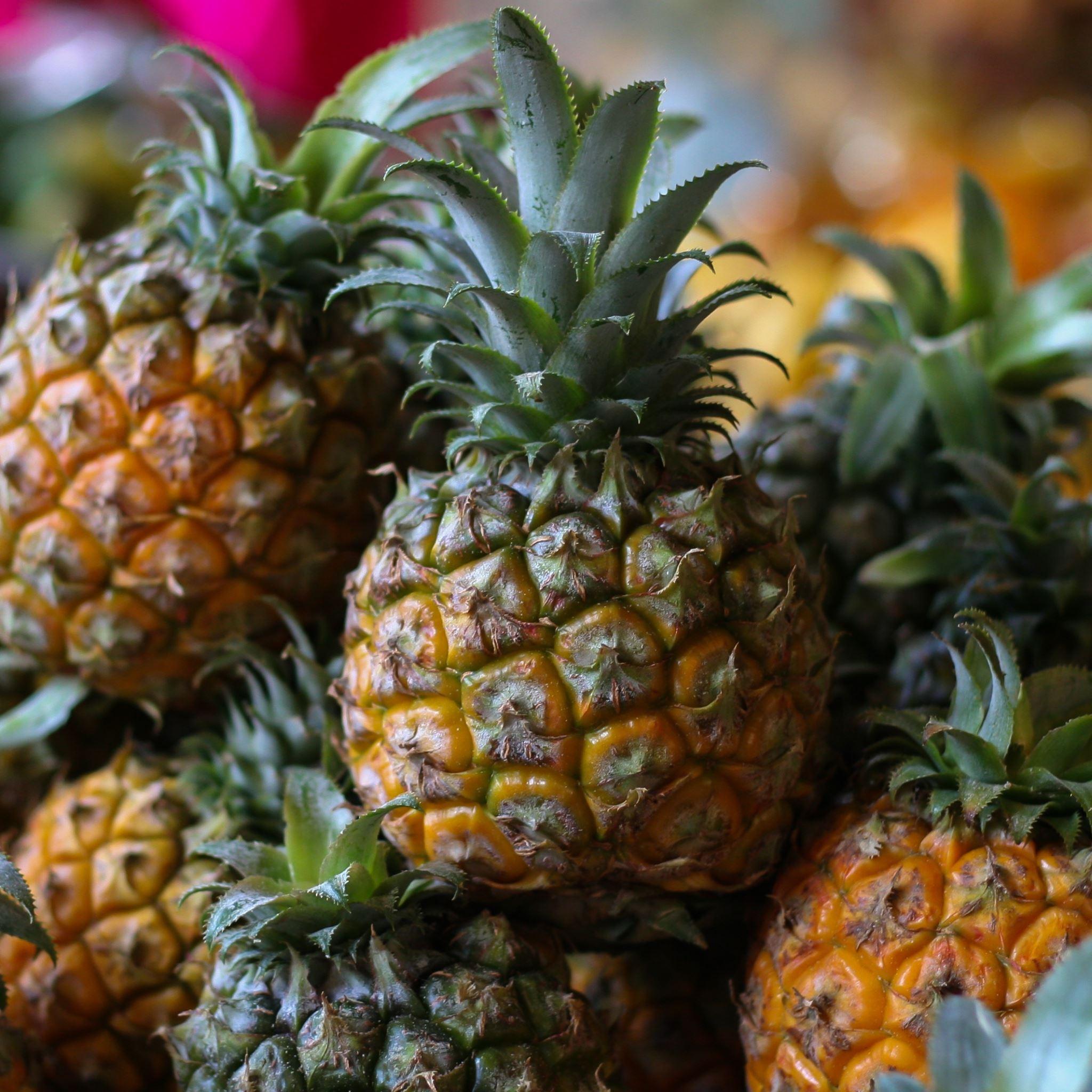 2048x2048 Pineapple Fruit Market iPad Air Wallpaper Free Download