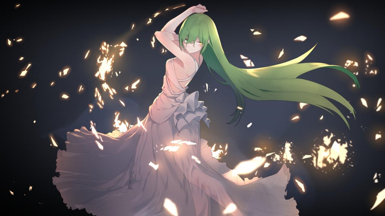 1280x720 Download Anime girl, beautiful, dance wallpaper, 1280x HD, HDV, 720p, Widescreen