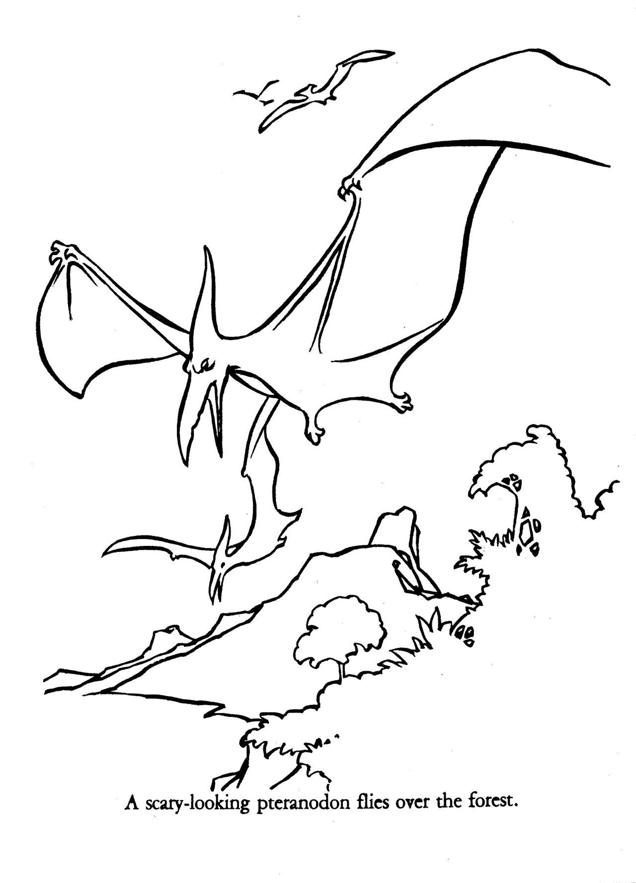 1280x1776 Universe of Energy Pteranodon coloring sheet