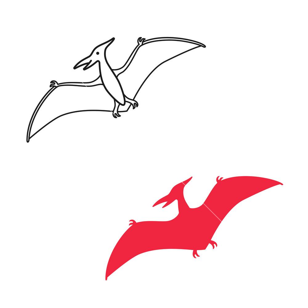 1000x1000 Free download Pterodactyl vector silhouette and contour Pteranodon dinosaur [1000x1000] for your Desktop, Mobile & Tablet. Explore Pterodactyl Background. Pterodactyl Background