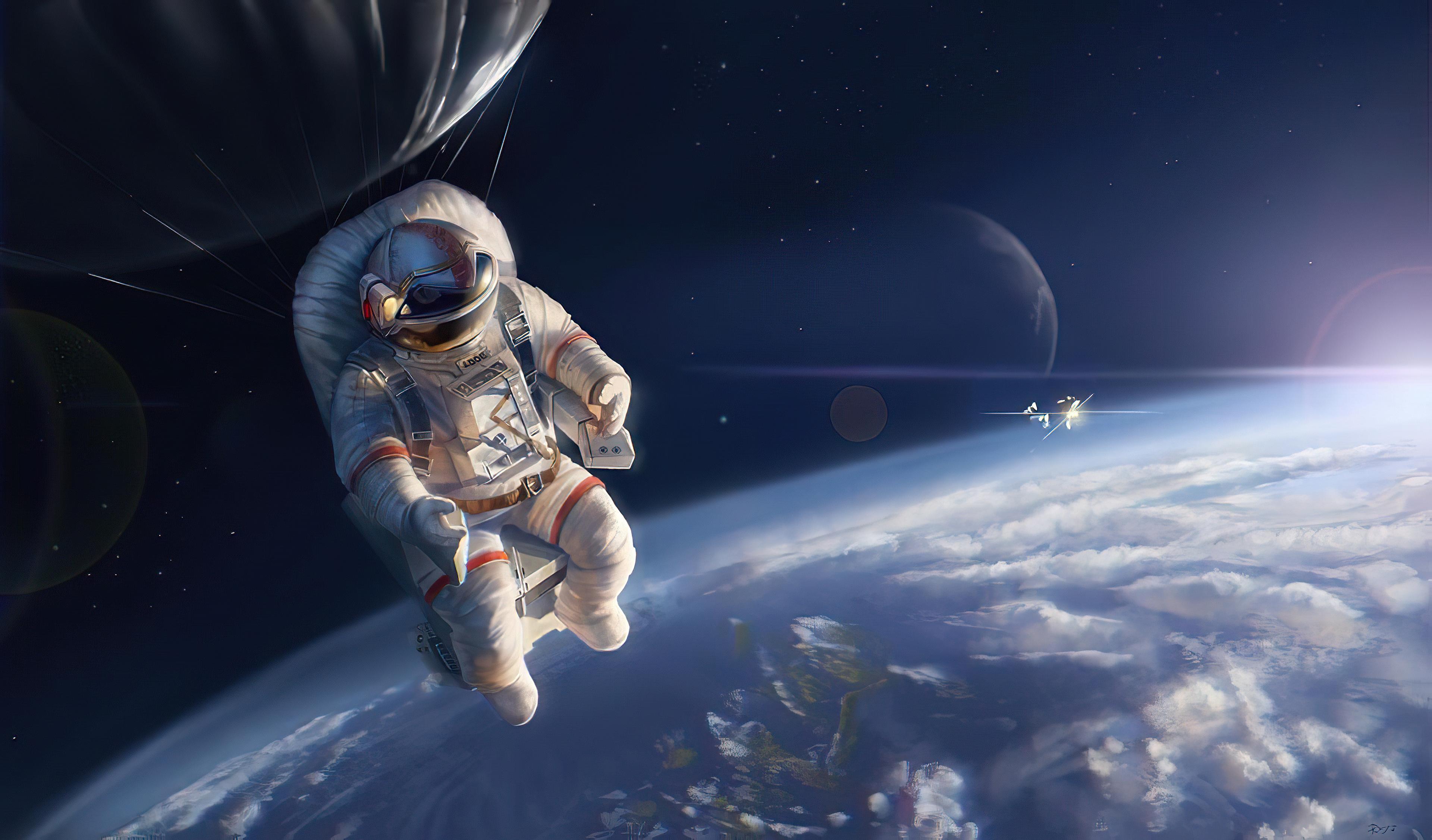 3840x2254 Sci Fi Astronaut 4k Ultra HD Wallpaper