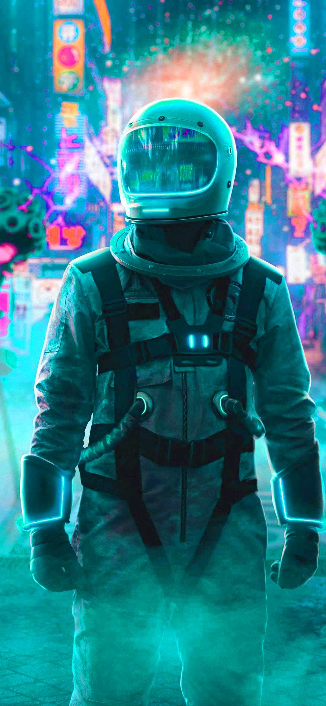 1080x2340 Astronaut Wallpaper