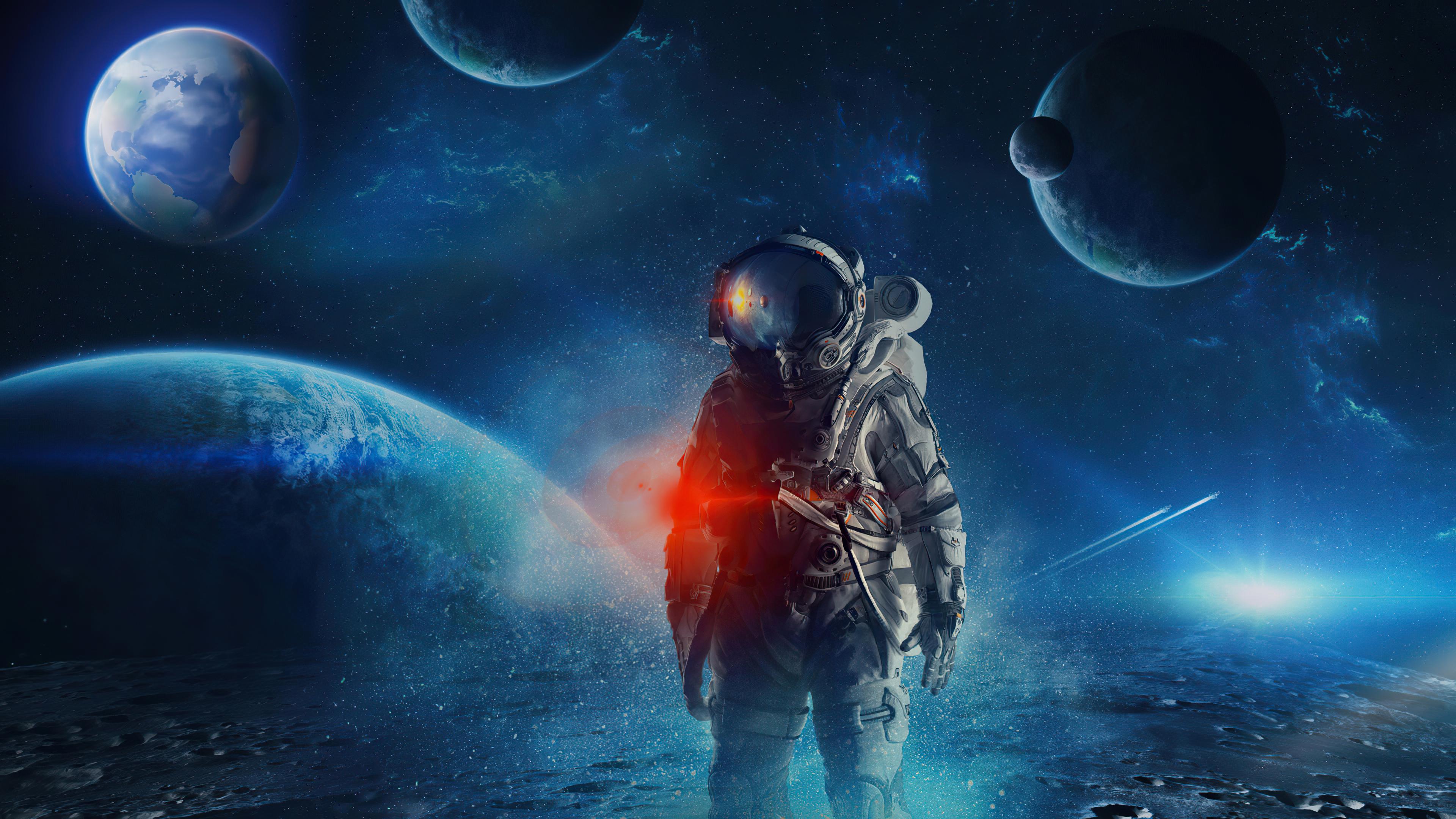 3840x2160 Astronaut Space 4k, HD Artist, 4k Wallpaper, Image, Background, Photo and Picture
