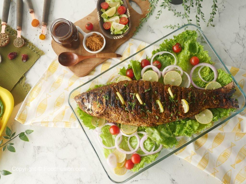 1024x768 BBQ Spicy Grilled Fish