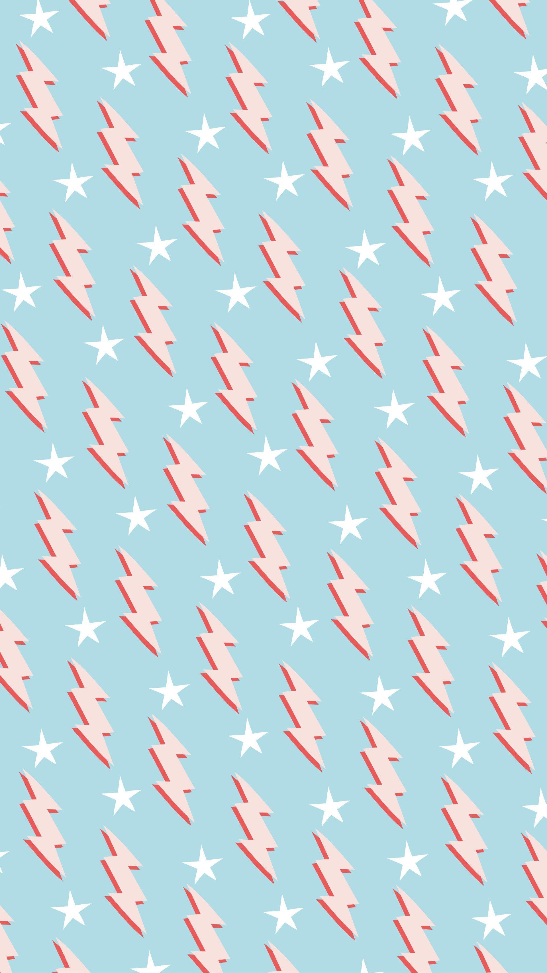 1920x3414 Blue Preppy Wallpaper