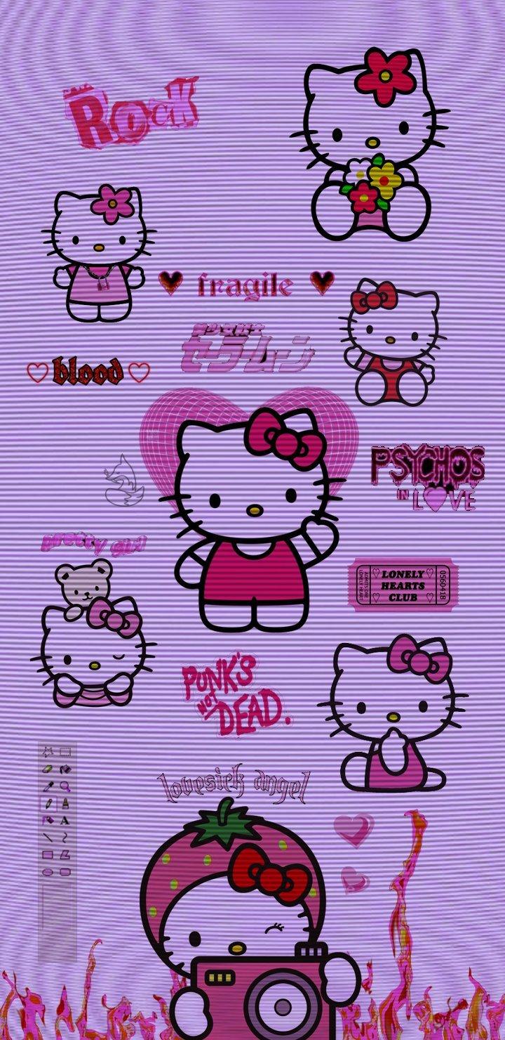 720x1480 hello kitty wallpaper
