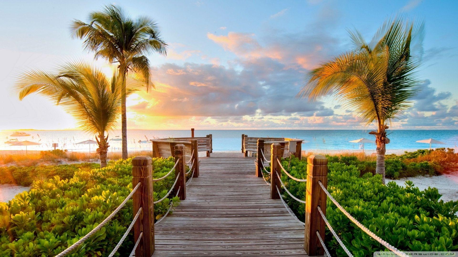 1920x1080 HD Beach Desktop Wallpaper