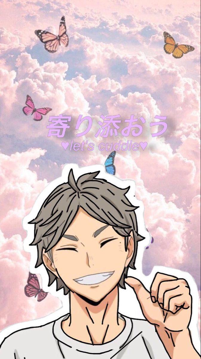 673x1200 I made a suga one 4 y'all. Character wallpaper, Anime, Haikyuu wallpaper