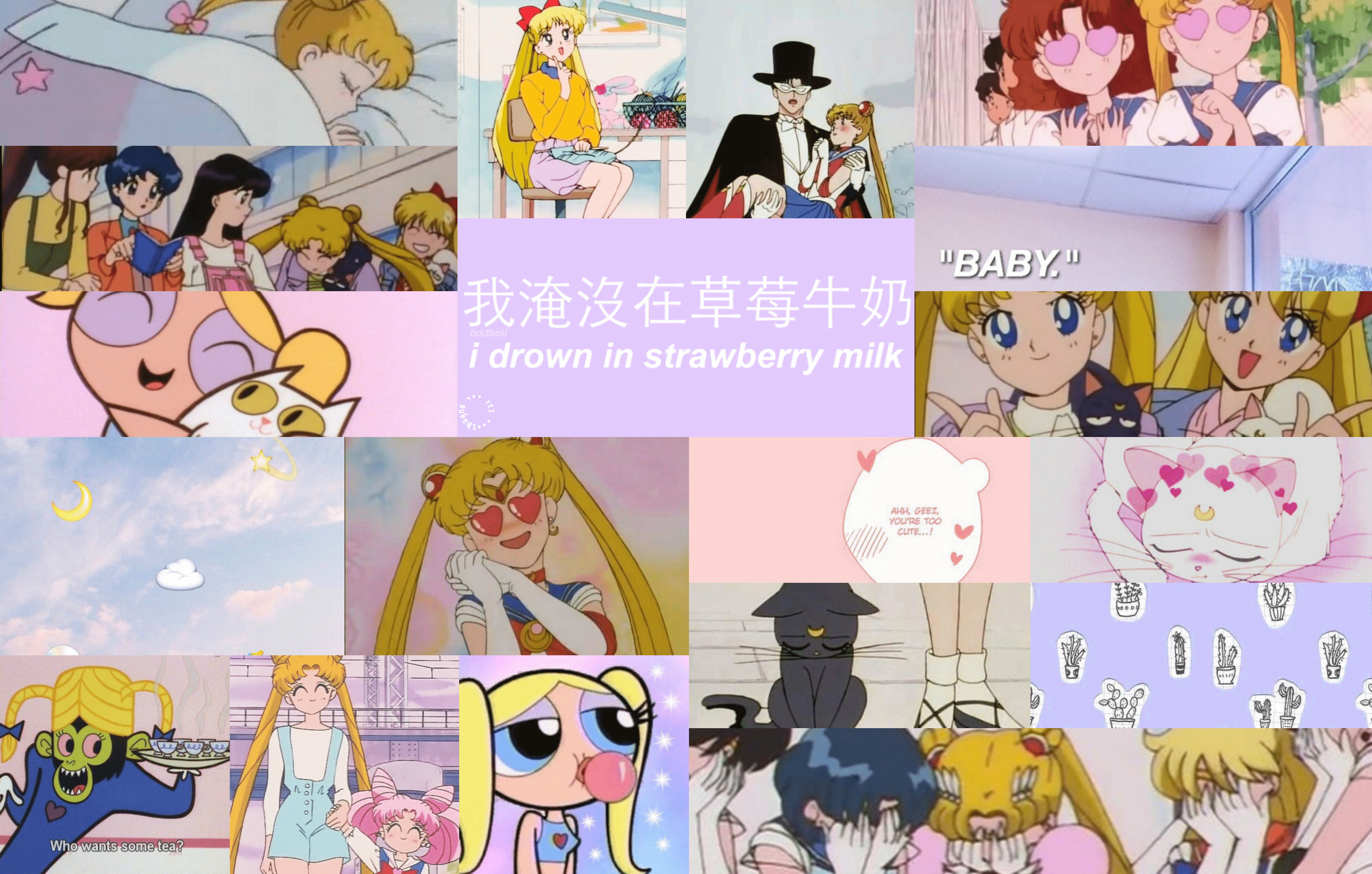 3218x2050 sailor moon anime aesthetic collage for a laptop wallpaper #aesthetic collage wallpaper lapto. Sailor moon wallpaper, Cute laptop wallpaper, Sailor moon aesthetic