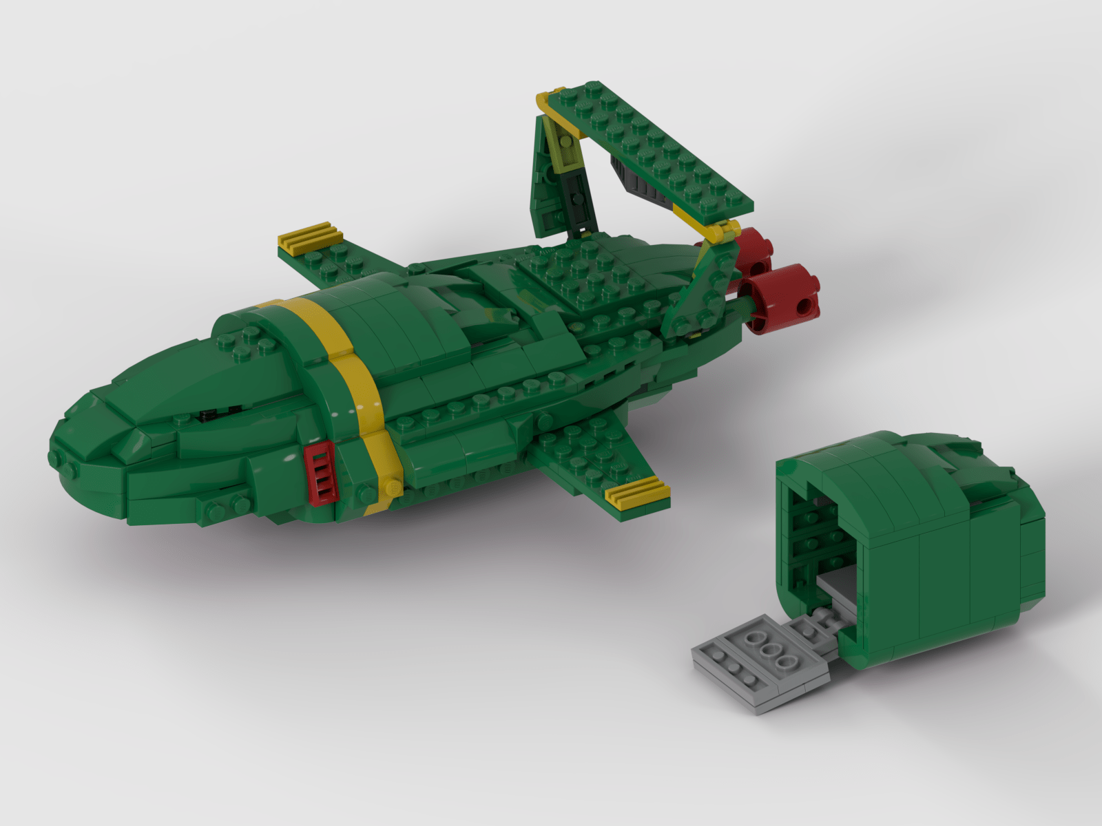 1600x1200 LEGO MOC Thunderbird 2 by tomclarke. Rebrickable with LEGO