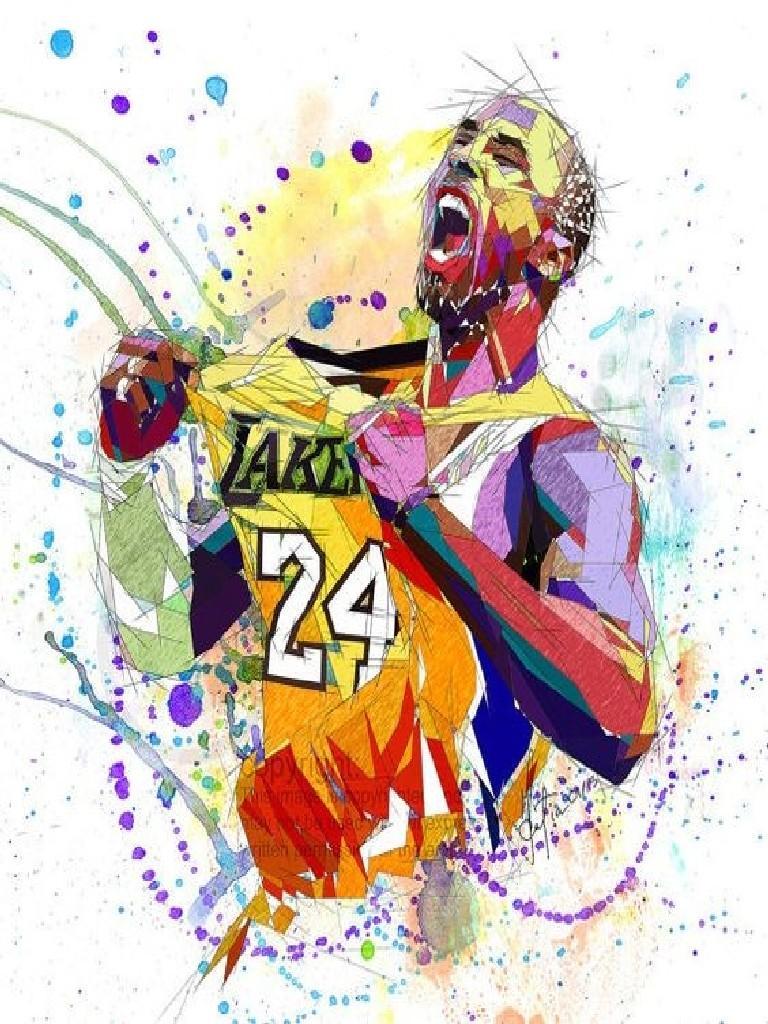 768x1024 Kobe Bryant Wallpaper Art for Android
