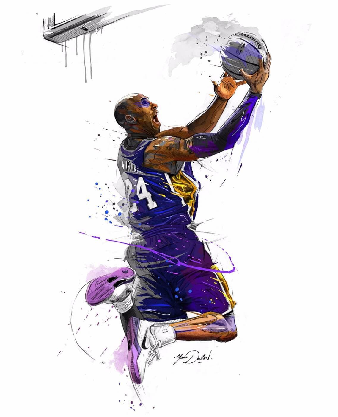 1137x1400 Spirit Of Sports Basketball Legend Kobe Bryant Prints by Kimberli Verdun. Buy Posters, Frames, Canvas & Digital Art Prints. Small, Compact, Medium and Large Variants