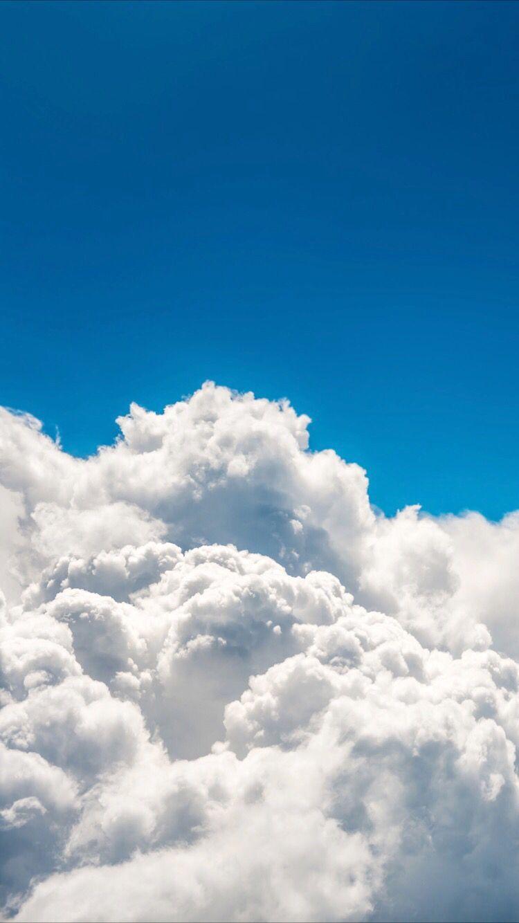 Blue Clouds iPhone Wallpapers - Top Free Blue Clouds iPhone Backgrounds ...