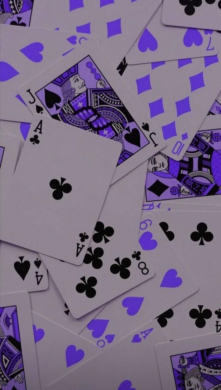 725x1280 Purple playing cards discovered