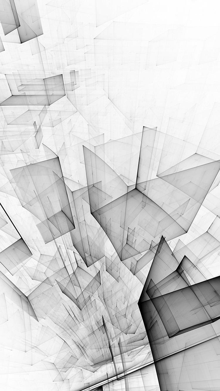 750x1334 iPhone X wallpaper. abstract bw white cube pattern