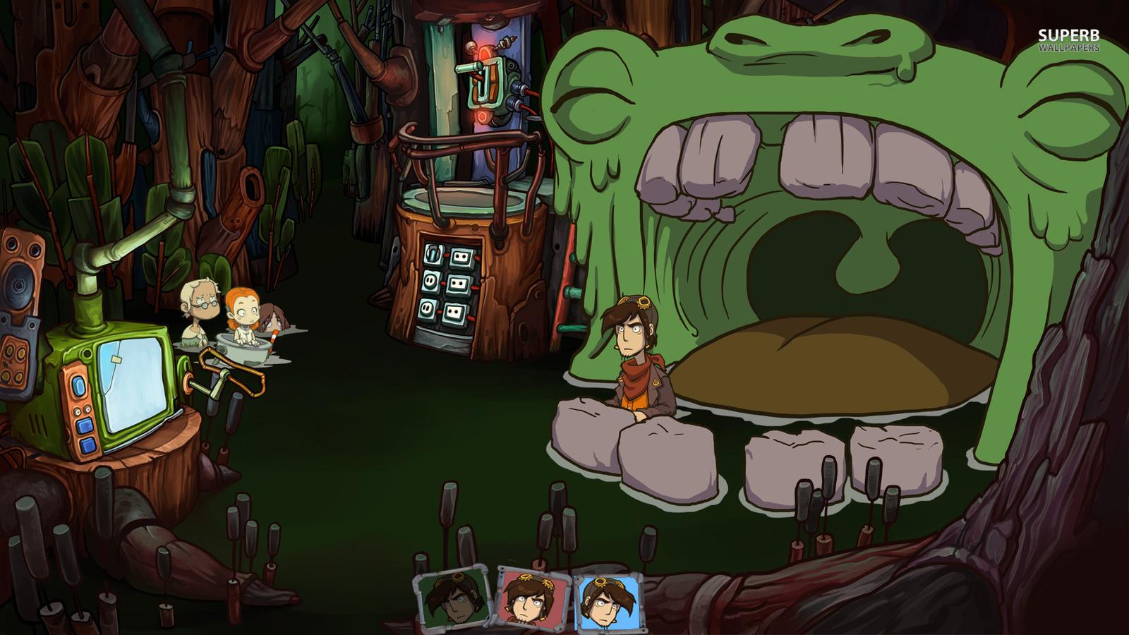 1600x900 Goodbye Deponia Games Wallpaper