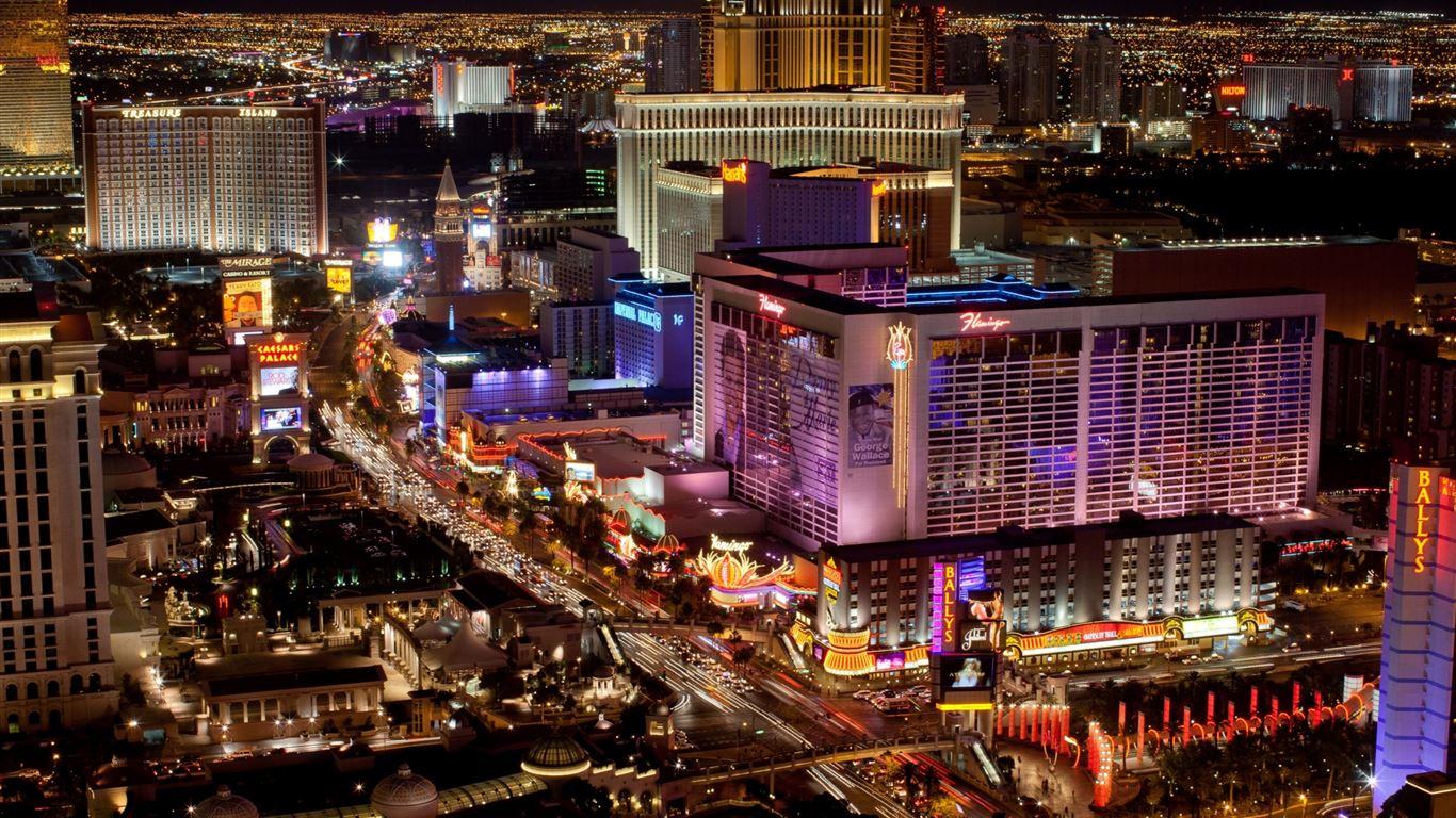 1366x768 Las Vegas Strip MacBook Air Wallpaper Download
