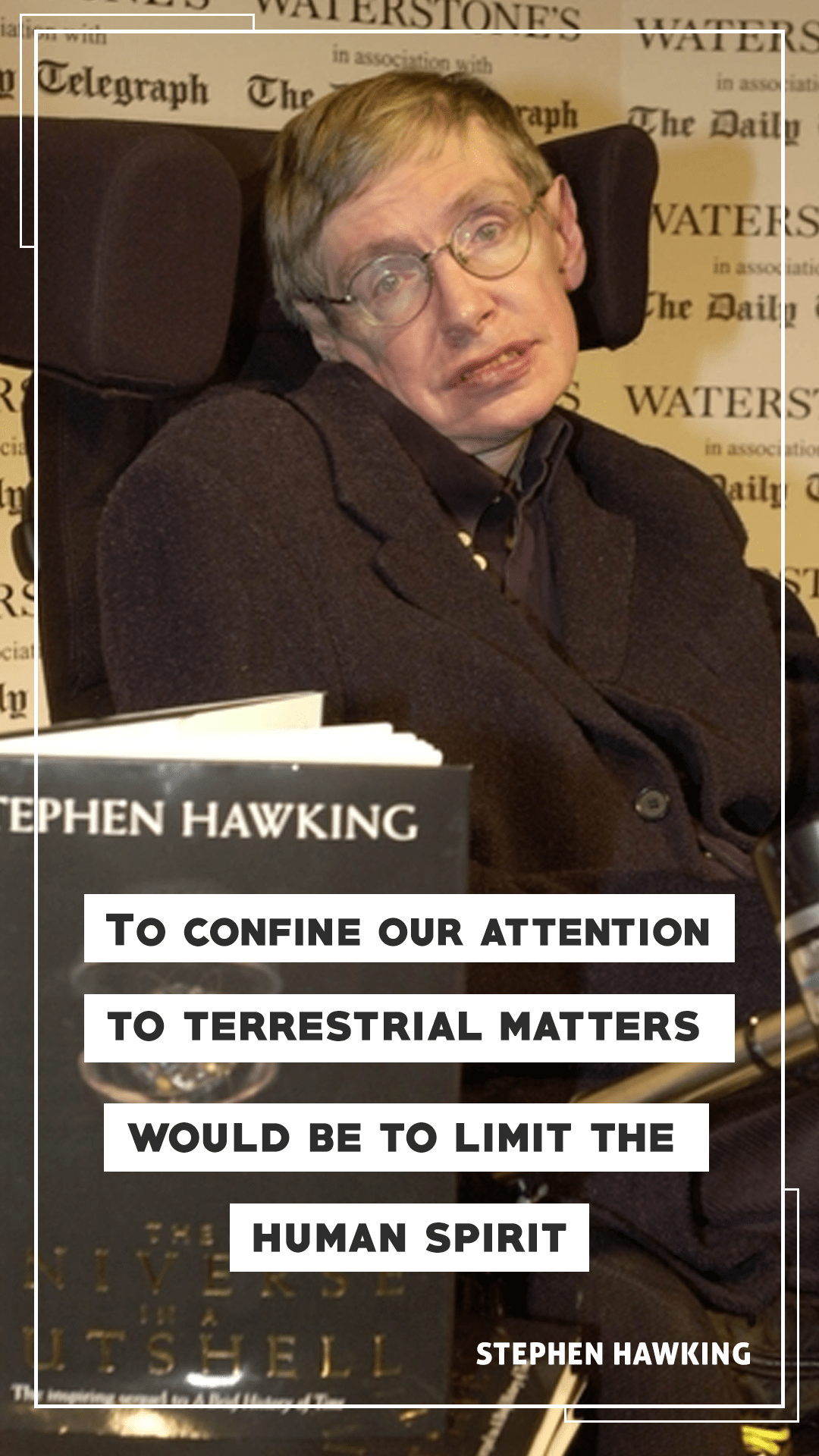 1080x1920 Stephen Hawking Quote Mobile Wallpaper2