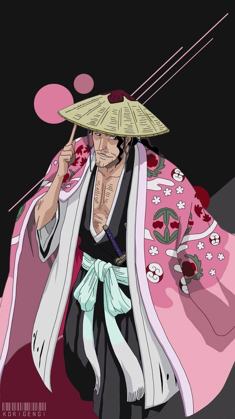 900x1600 Shunsui Kyōraku. Pemutih, Animasi, Gambar