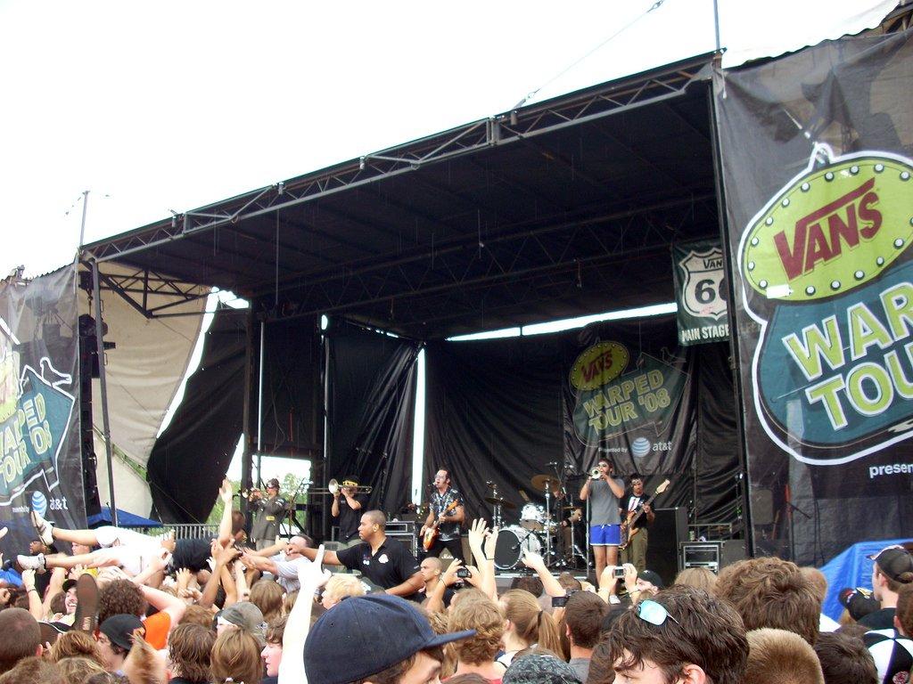 1024x768 Reel Big Fish. One of the main stages at Warped Tour in Sc