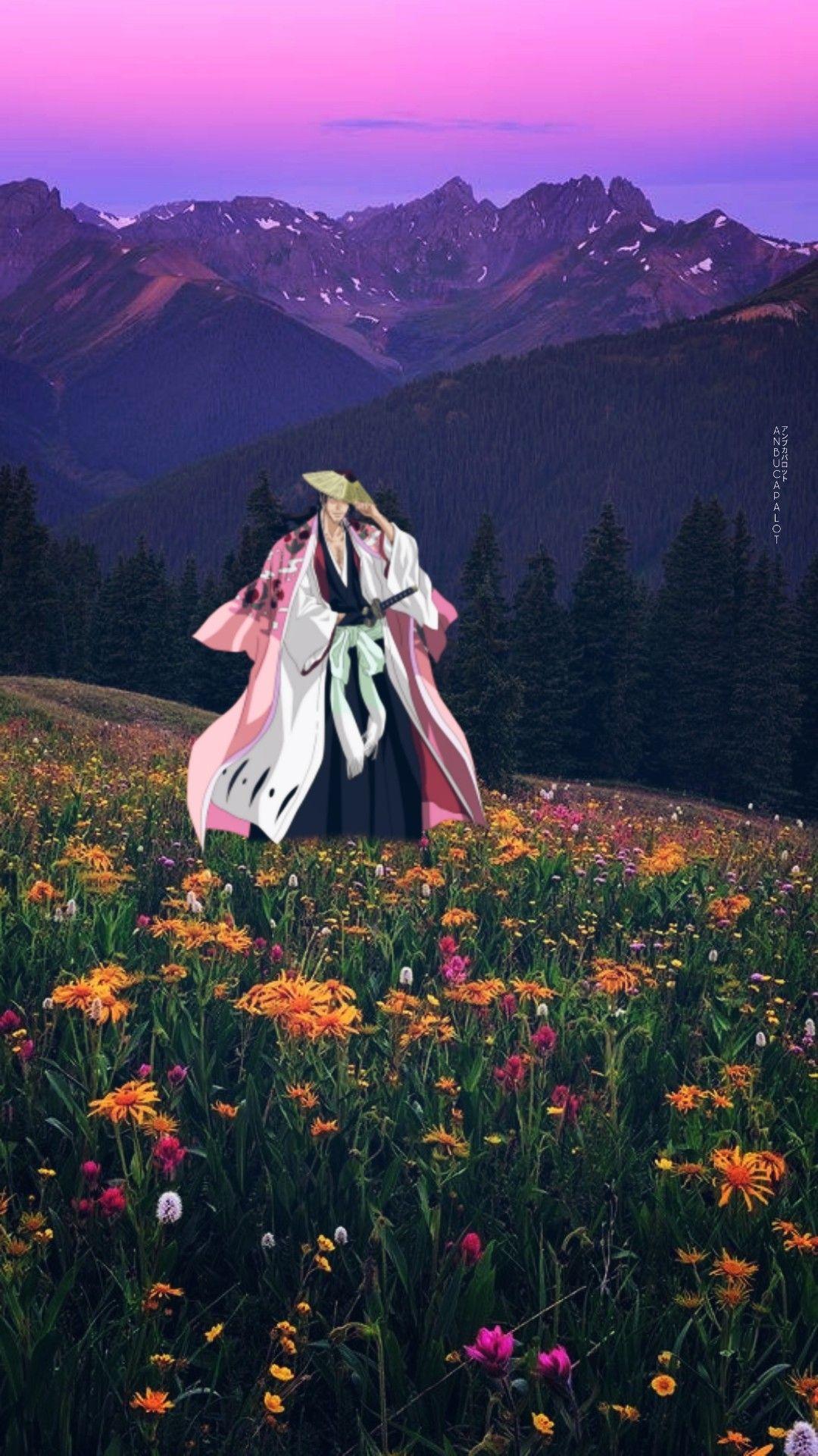 1080x1920 Shunsui kyoraku (京楽 次郎 総蔵佐 春水). Bleach manga, Bleach anime, Bleach characters