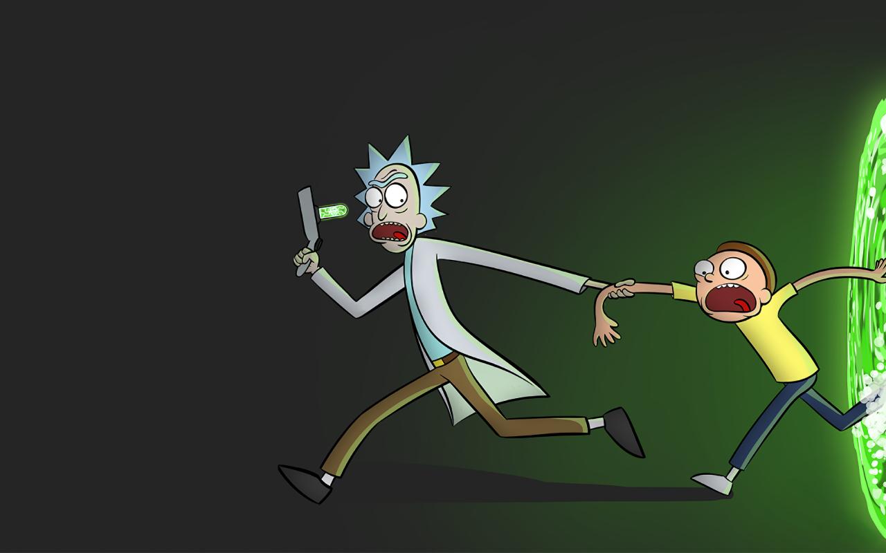 1280x800 Rick and Morty Portal 1280x800 Resolution Wallpaper, HD TV Series 4K Wallpaper, Image, Photo and Background