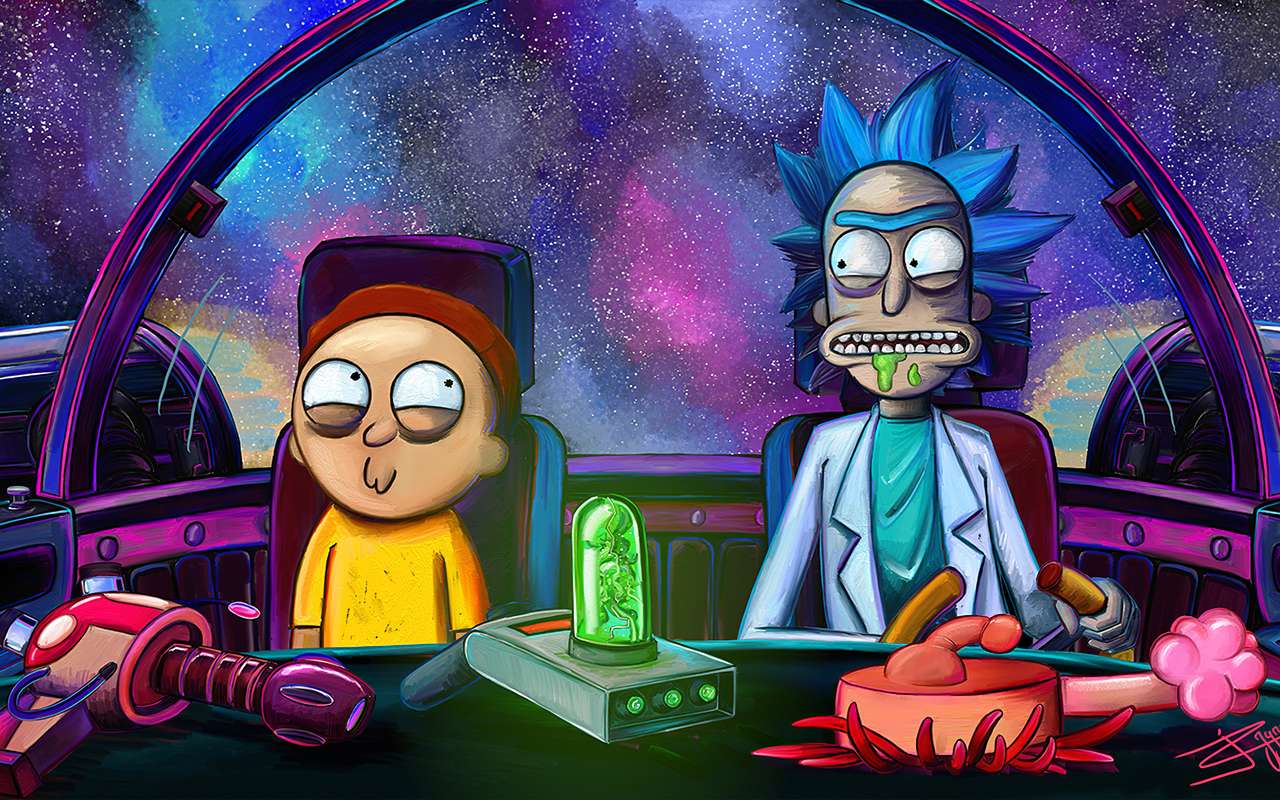 1280x800 RICK AND MORTY IN SHIP pieces Jigsaw Puzzle for free at Puzzle Factory