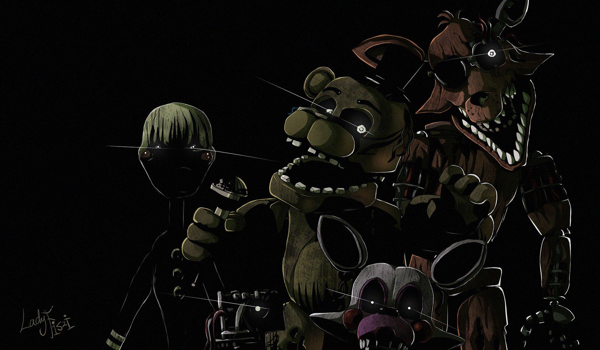 1920x1123 Phantom Animatronics Assemble: HD Five Nights at Freddy's 3 Wallpaperx1123