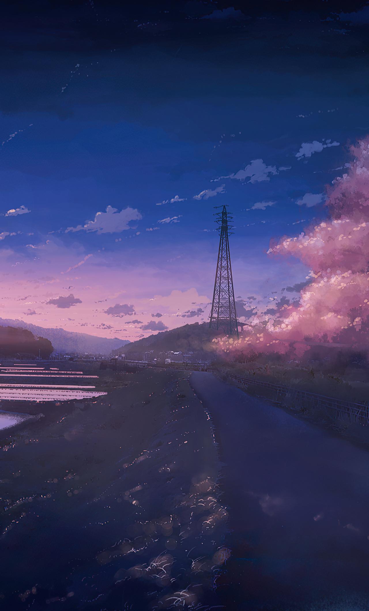 1280x2120 Anime Scenery Field 4k iPhone HD 4k Wallpaper, Image, Background, Photo and Picture