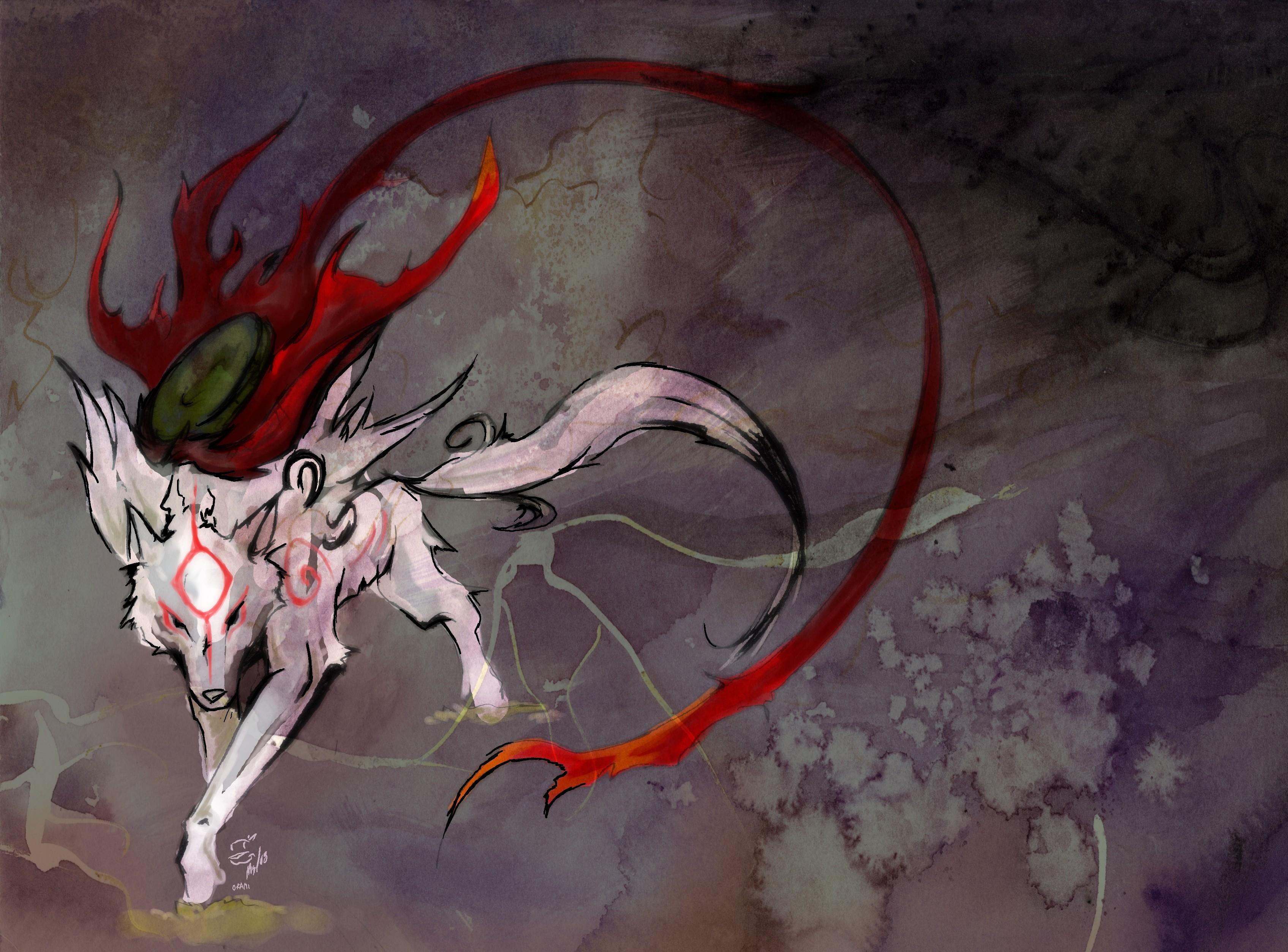 3391x2506 Anime White And Red Fox
