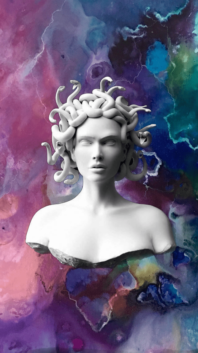 750x1334 cases. Vaporwave art, Medusa art, Vaporwave wallpaper