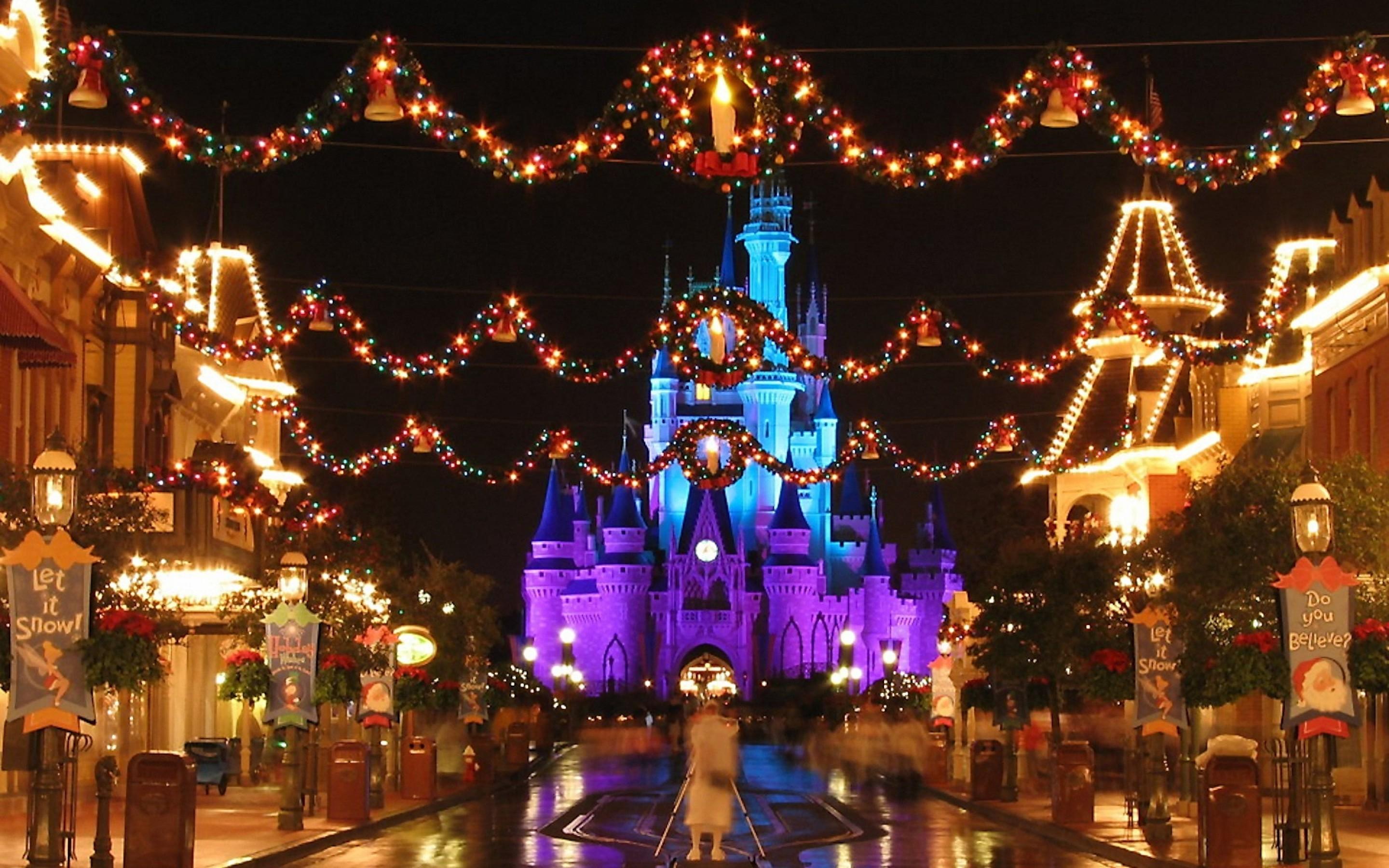2880x1800 Christmas Disney World HD wallpaper