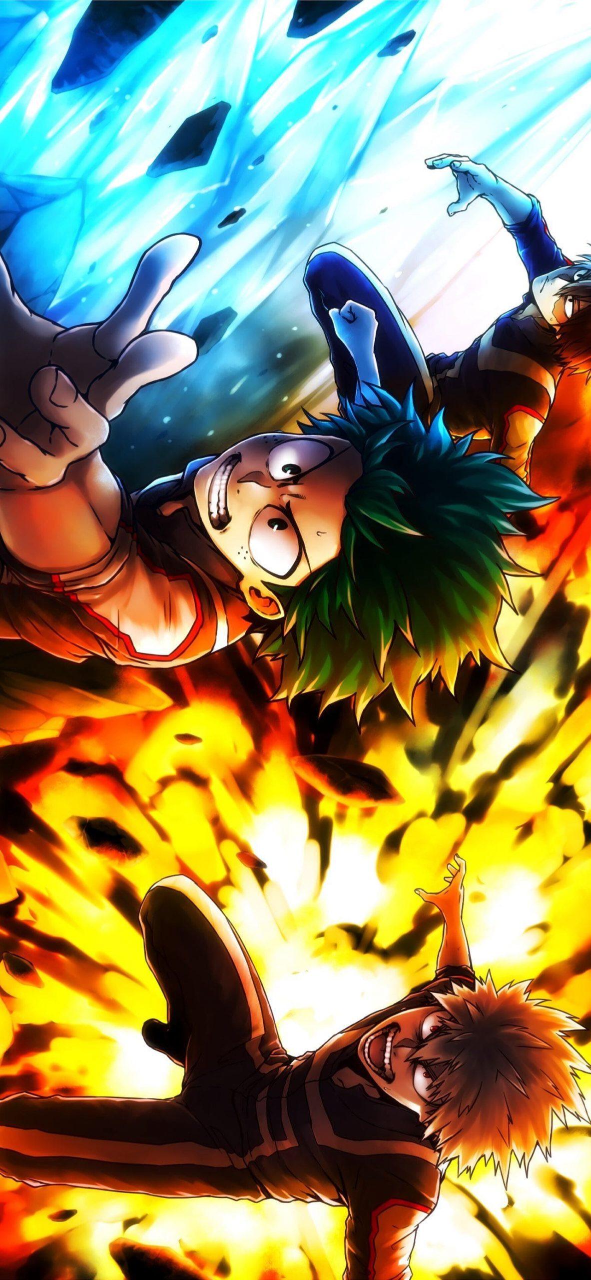 1183x2560 izuku midoriya wallpaper 4k