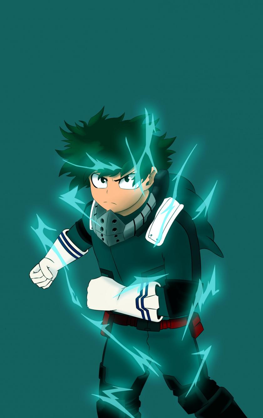 840x1336 Download Artwork, Izuku Midoriya, Boku no Hero Academia, anime wallpaper, 840x iPhone iPhone 5S, iPhone 5C, iPod Touch