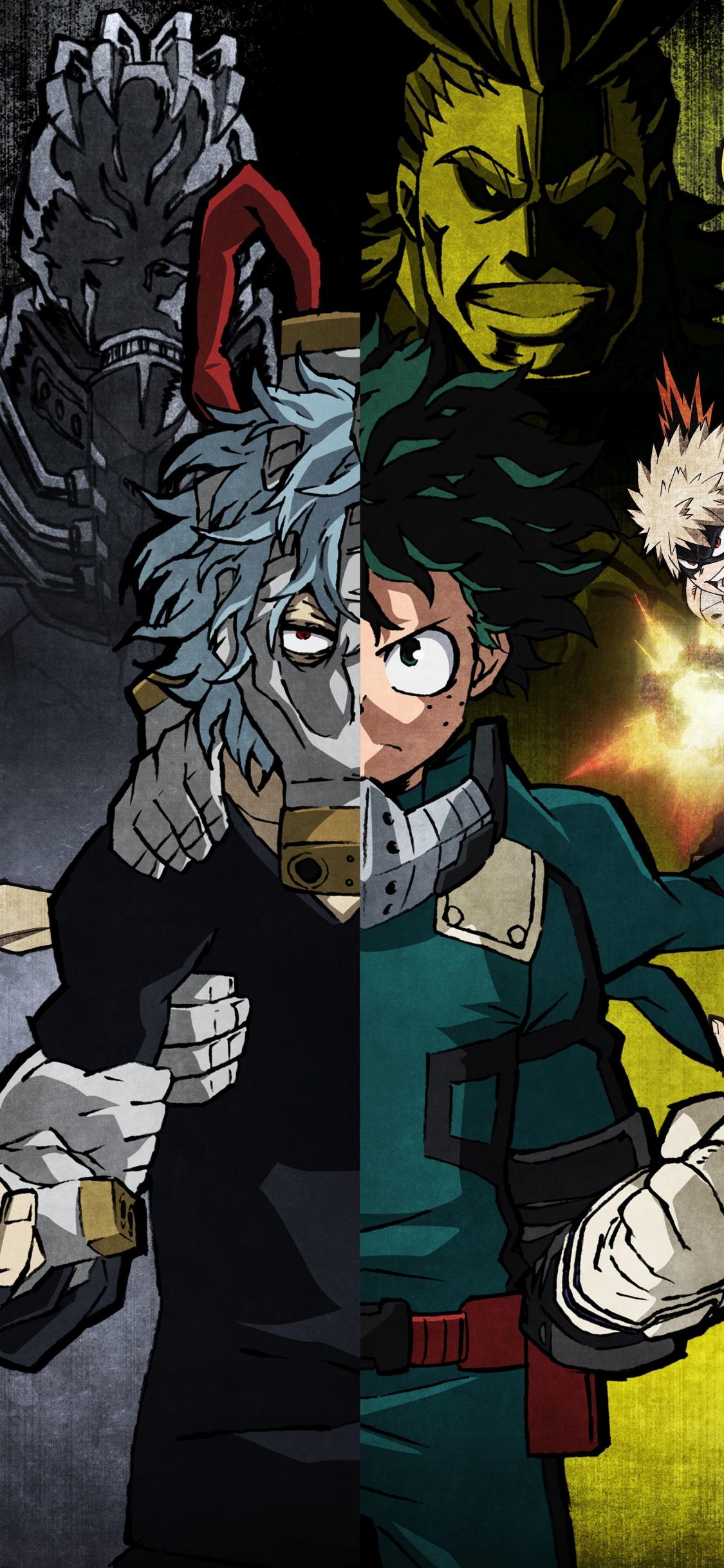 1125x2436 Download My Hero Academia, Izuku, Face Off, Art 1125x2436 Wallpaper, Iphone X, 1125x2436 HD Image, Background, 16047