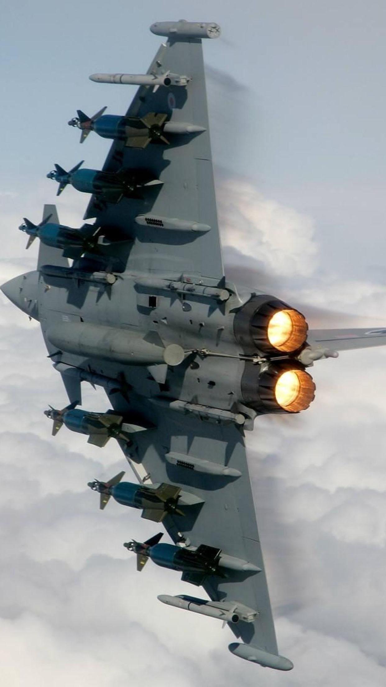 1242x2208 Typhoon eurofighter aircraft Wallpaper for iPhone Pro Max, X, 6