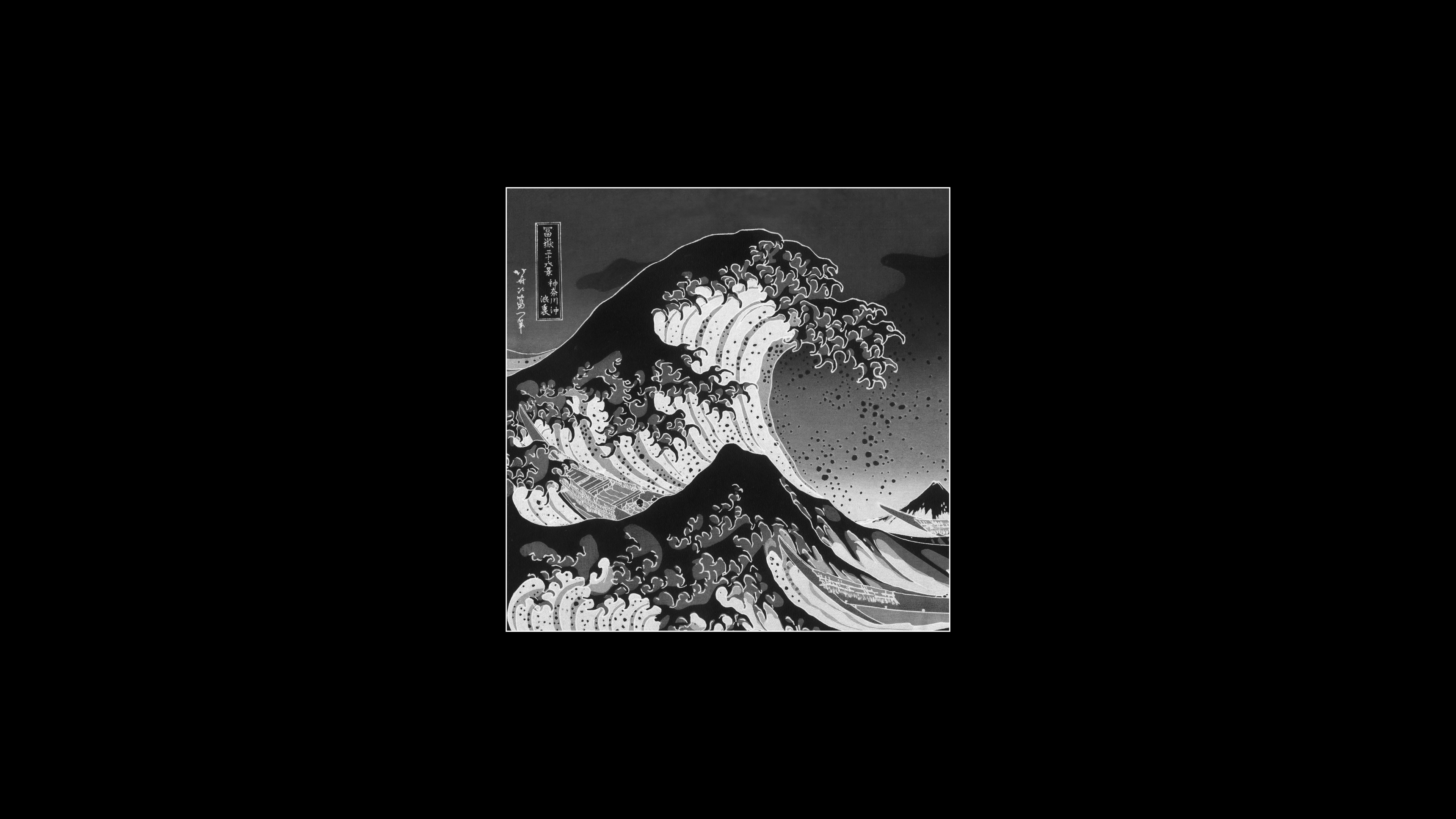 3840x2160 The Great Wave Off Kanagawa [3840x2160]