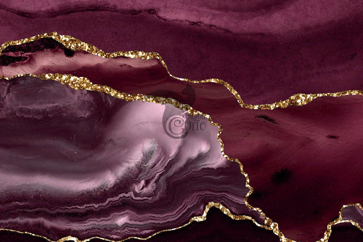 1200x800 Burgundy & Gold Agate Borders. Burgundy and gold, Gold aesthetic, Digital watercolor