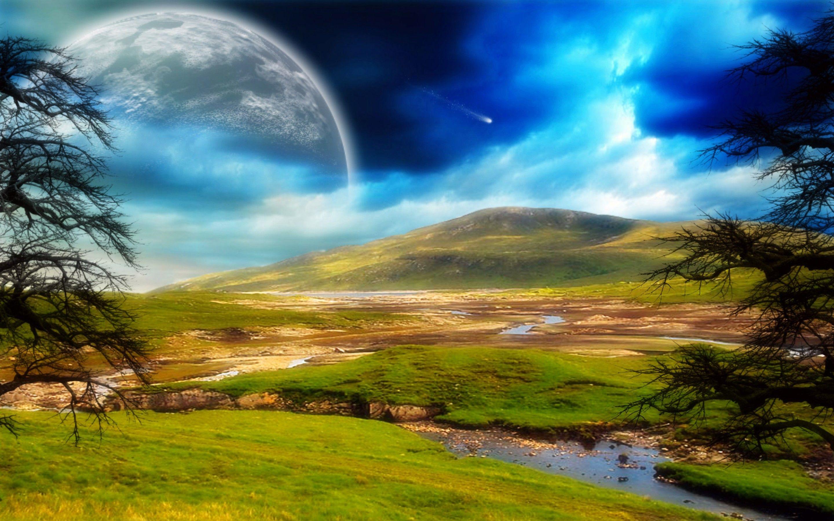 2880x1800 Dreamy Fantasy Greenland #Wallpaper