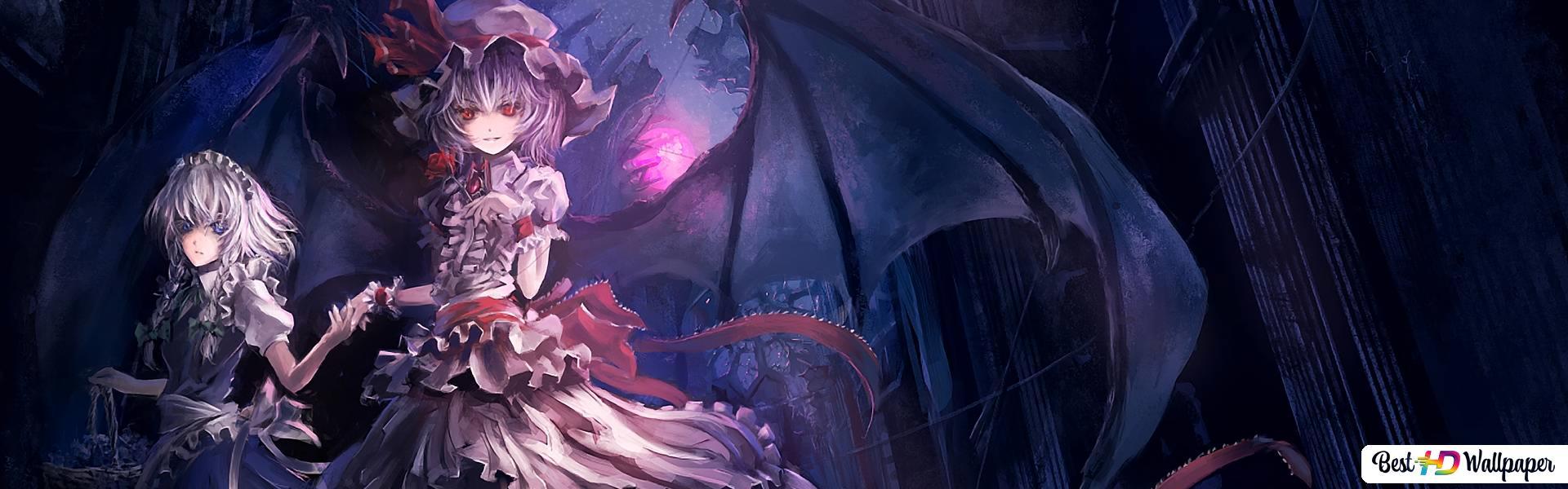 1920x600 Scary anime couple HD wallpaper download