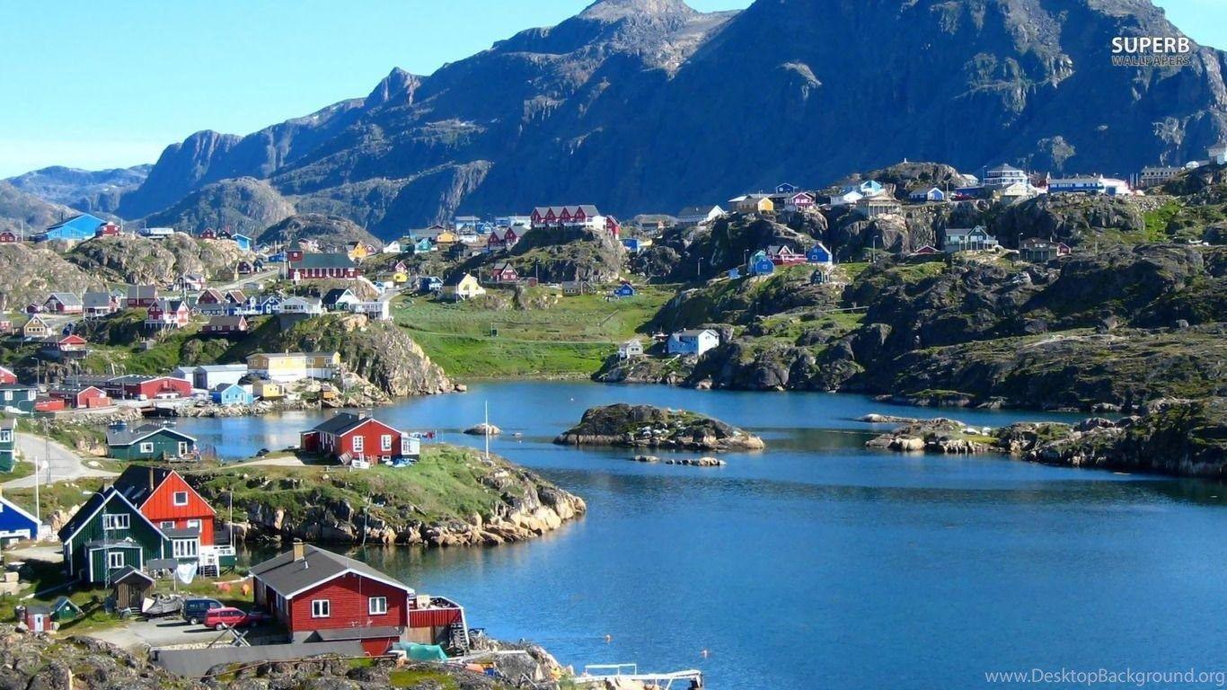 1366x768 Nuuk, Greenland Wallpaper World Wallpaper Desktop Background