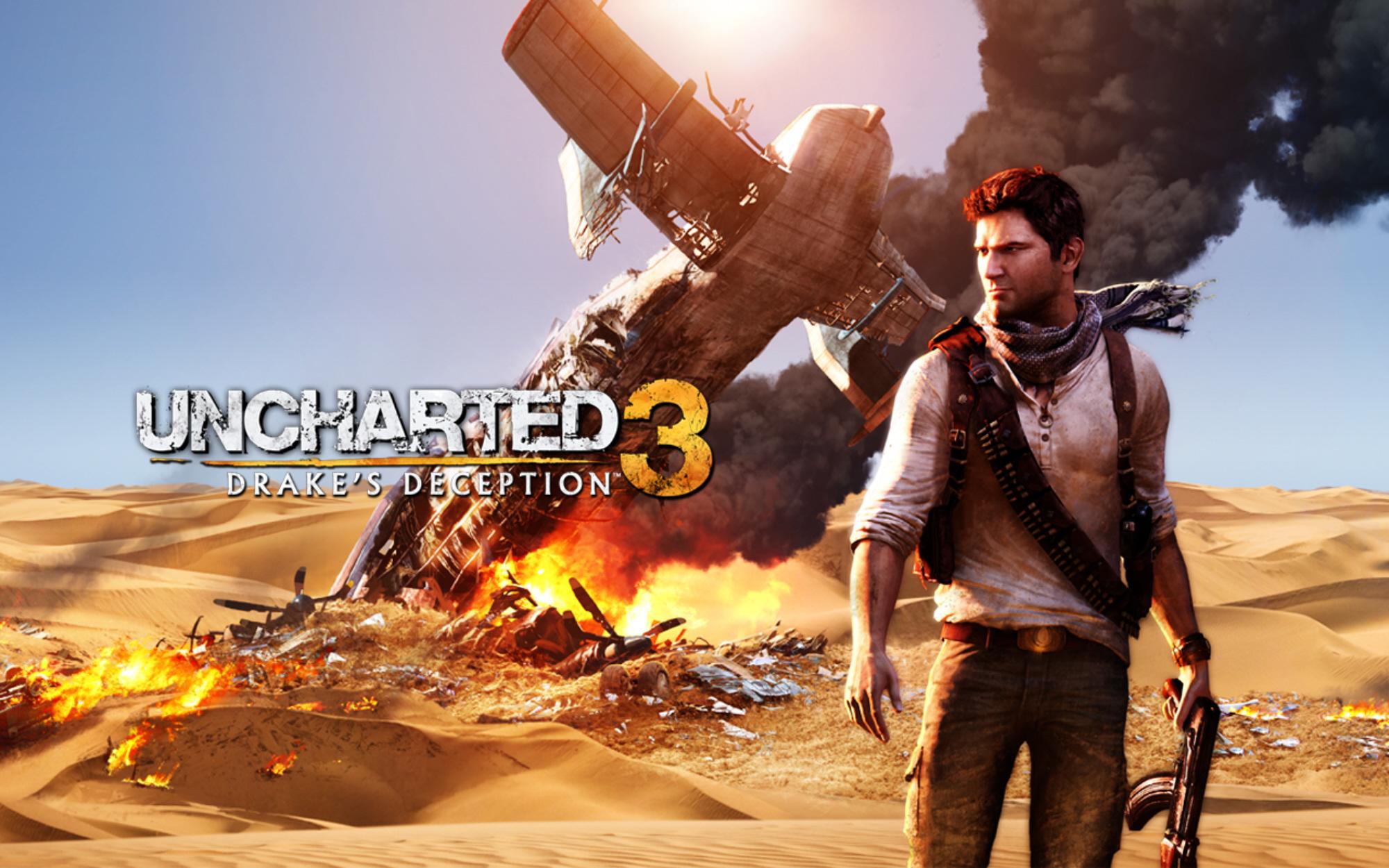 2000x1250 Uncharted 3 Wallpaper Plane Crash