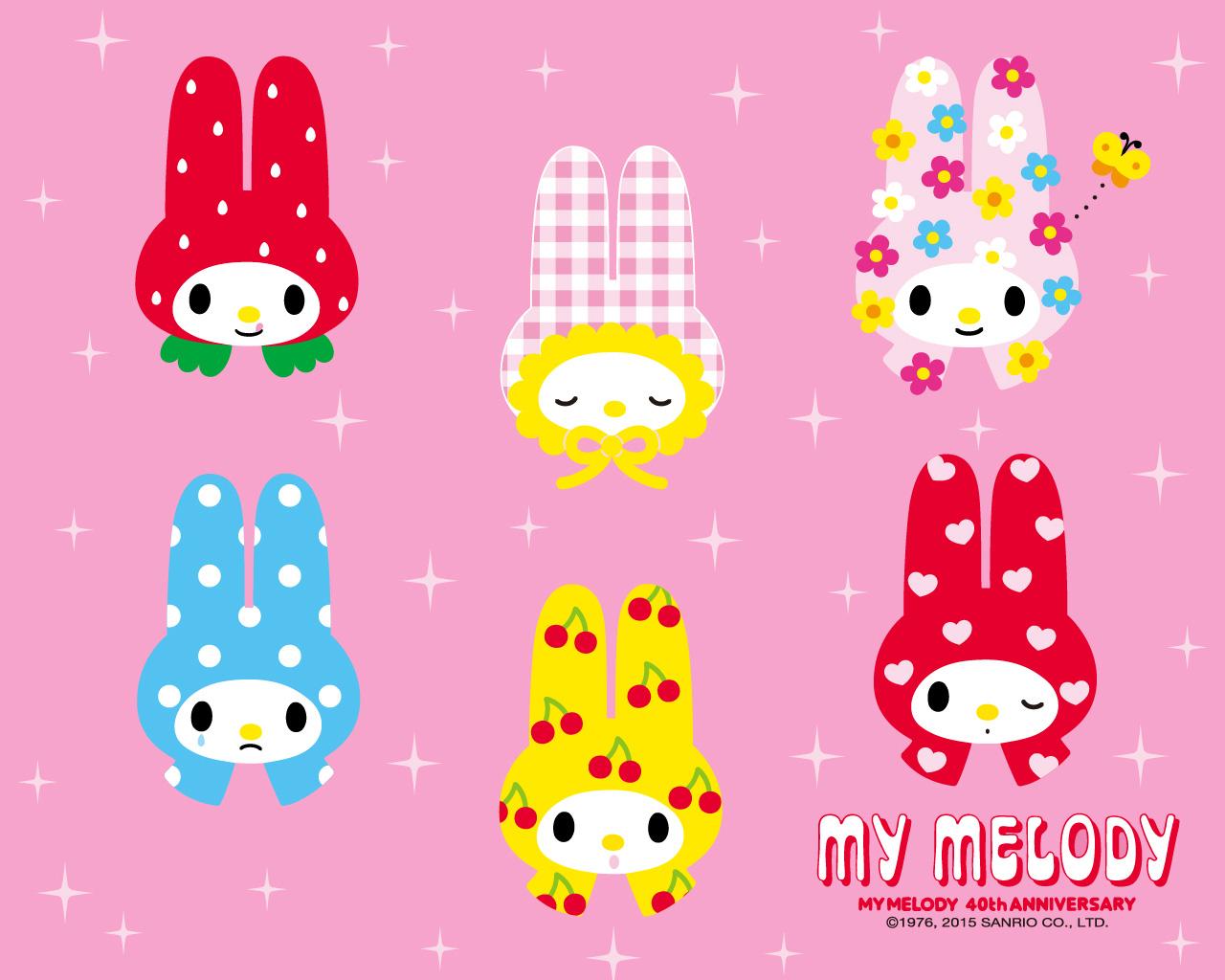1280x1024 My Melody and Little Twin Stars wallpaper for FREE!