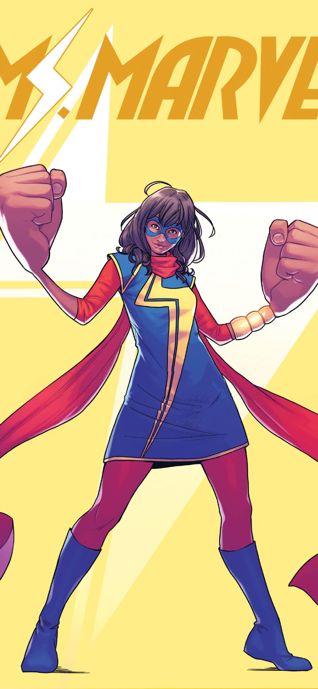 1242x2688 MCU Kamala Khan As Ms. Marvel iPhone XS MAX Wallpaper, HD Superheroes 4K Wallpaper, Image, Photo and Background